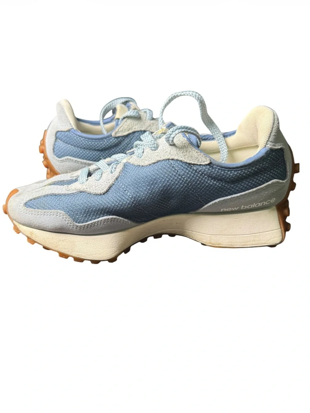 New Balance 327 MS327MQ Sneakers Blue White Gum Sole Women’s 6.5 / Men’s 5
